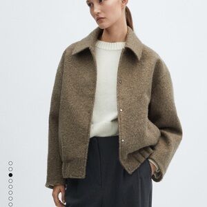 NWT Mango Oversized Bomber Jacket - SOFTEST material